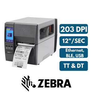 Zebra ZT231, 203 DPI, Bluetooth, Ethernet, USB, 12"/sec speed